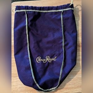 Purple Crown Royal Fabric Bag Drawstring Crafts Mask Material